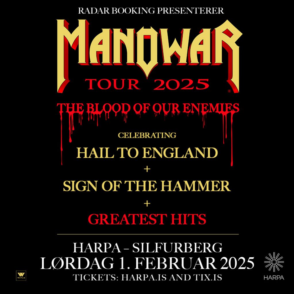 THE BLOOD OF OUR ENEMIES TOUR 2025 – REYKJAVIK, ICELAND – HARPA – Manowar